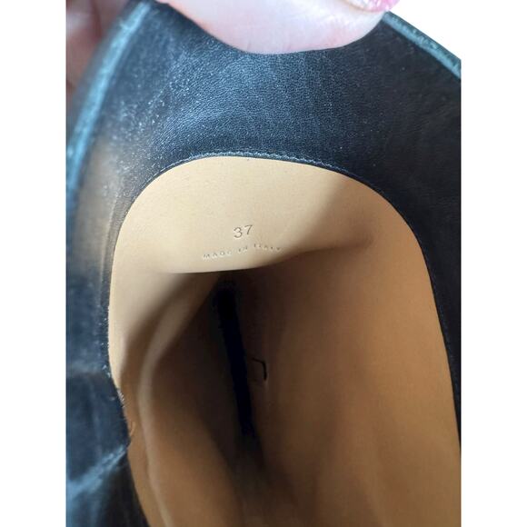 Bottega Veneta NIB Black Tire Tall Lug Sole Boots Size 37 - Picture 9 of 11